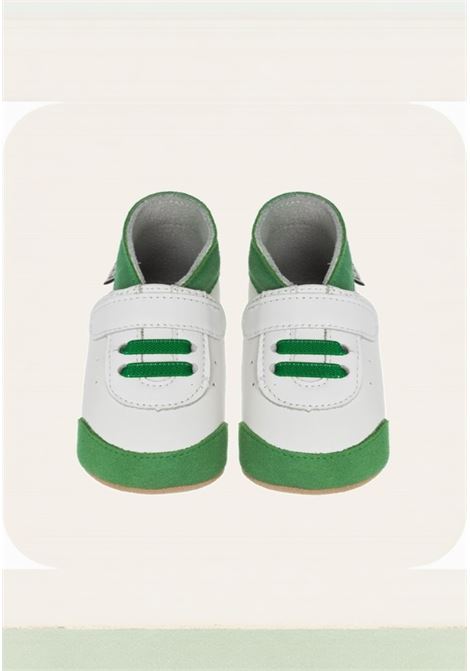 Sneaker baby pelle LAIT ET MIEL | REQ01VERDE